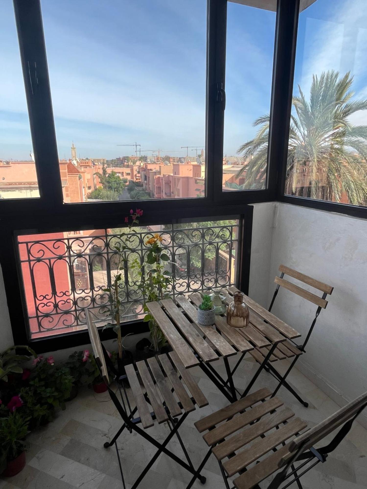 Appartement Malak - Residence Avec Piscine, Wifi, Gardien H24 Marraquexe Exterior foto